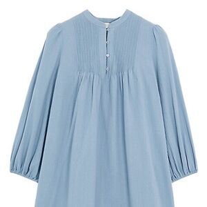 Vanessa Bruno Rosalba pintucked cotton mini dress